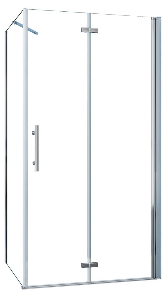 Duschspa Eckdusche Falttür mit Seitenwand 90x76x185cm Produktbild 