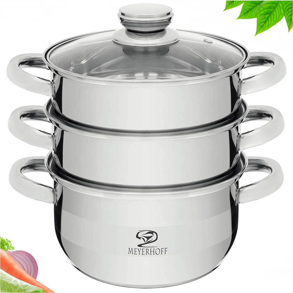 Garnek do Gotowania na Parze Parowar 2.8L Stal Nierdzewna 2 Zdjęcie produktu 