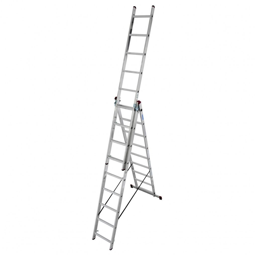 Krause Corda Mehrzweckleiter mit Treppenfunktion 3x9 Produktbild 