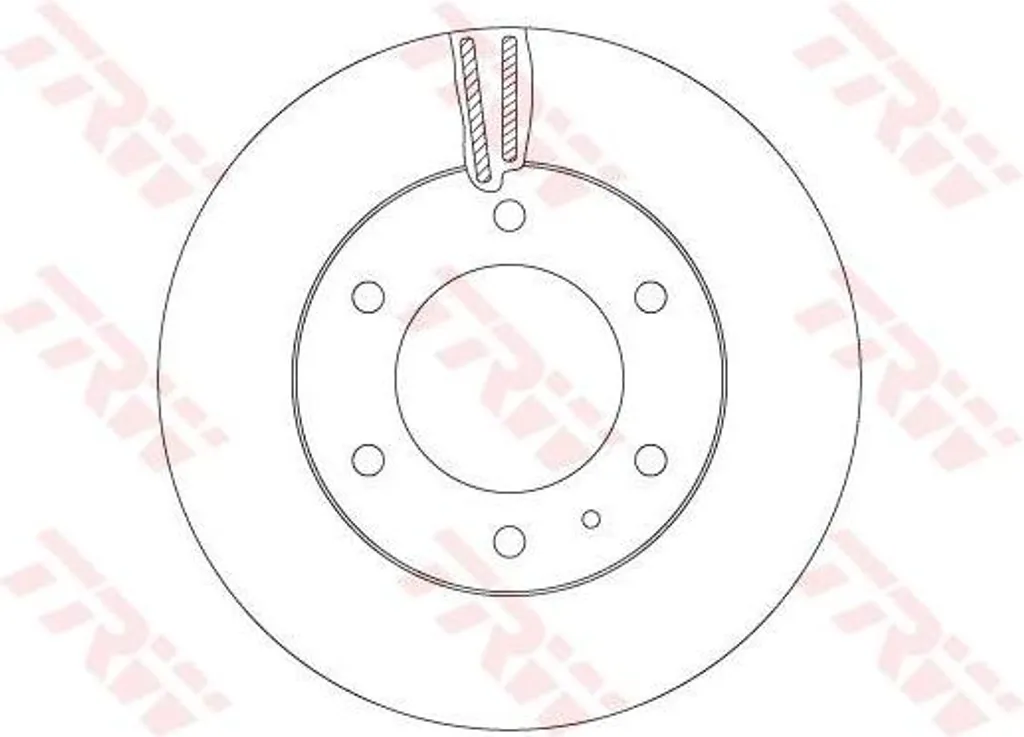 Disque de frein TRW DF6812S idéal pour entretien Ford Ranger et 4x4