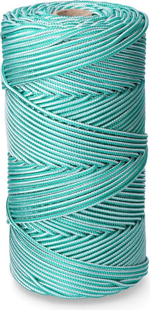 Geflochtenes PP-Seil Grün/Weiß 5 mm x 200 m
