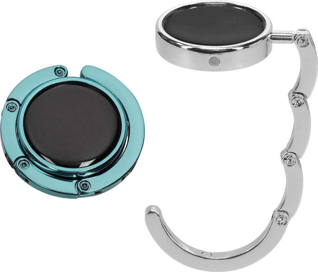 kwmobile Taschenhalter für Tisch - 2x Faltbare Antirutsch Handtaschenhalter Tisch Haken - Taschen Aufhänger - Geschenkidee Gadgets für Frauen -