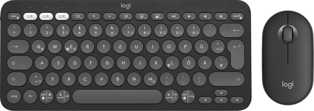 Logitech 920-012203 Logitech Wireless Keyboard+Mouse Pebble Image du produit 
