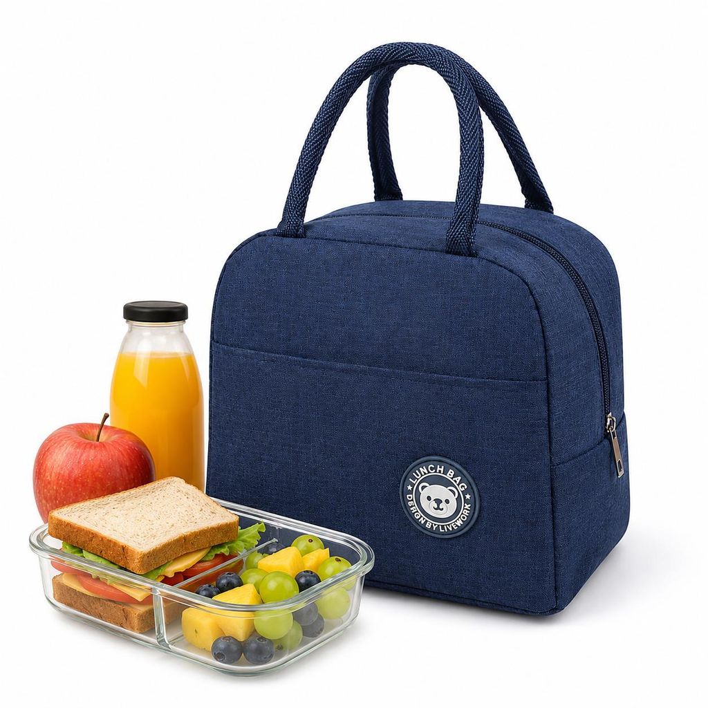Lunchbag Kühltasche Thermotasche für Essen Getränke Schule Produktbild 