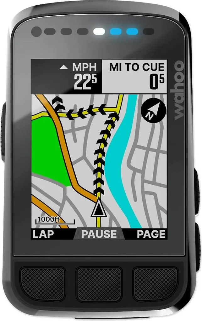 Wahoo Fitness ELEMNT BOLT Compteur GPS Vélo 16 Go avec Écran Couleur 2,2"