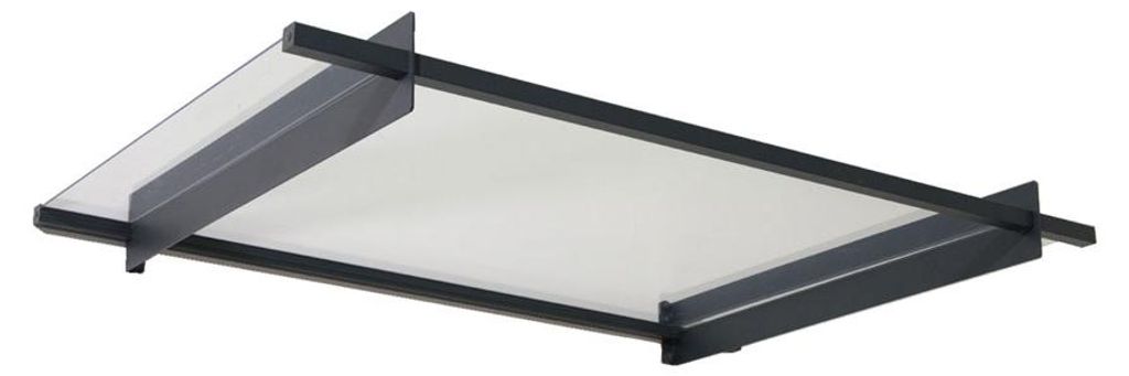 Palram - Canopia Vordach Nancy 2050 Anthrazit 94x206x14 cm Produktbild 
