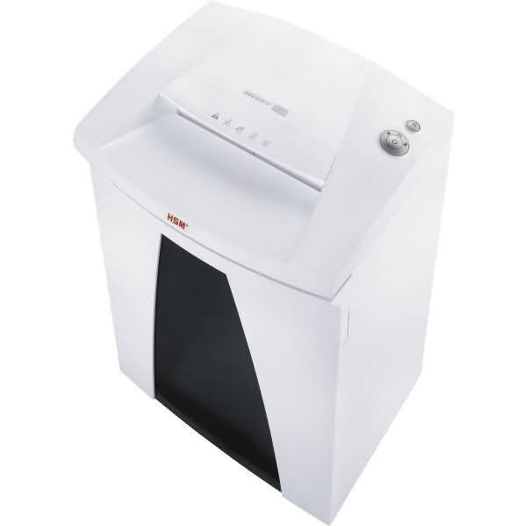 HSM SECURIO B34 1x5mm Oiler Aktenvernichter Partikelschnitt-Zerkleinerung 56 dB 31 cm Weiß