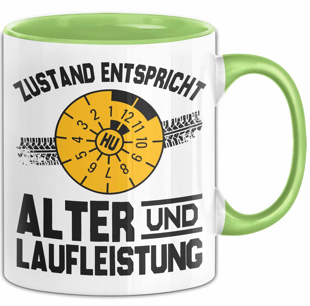 Zustand Entspricht Alter Und Zustand Tasse Geschenk Geburtstag (Grün)