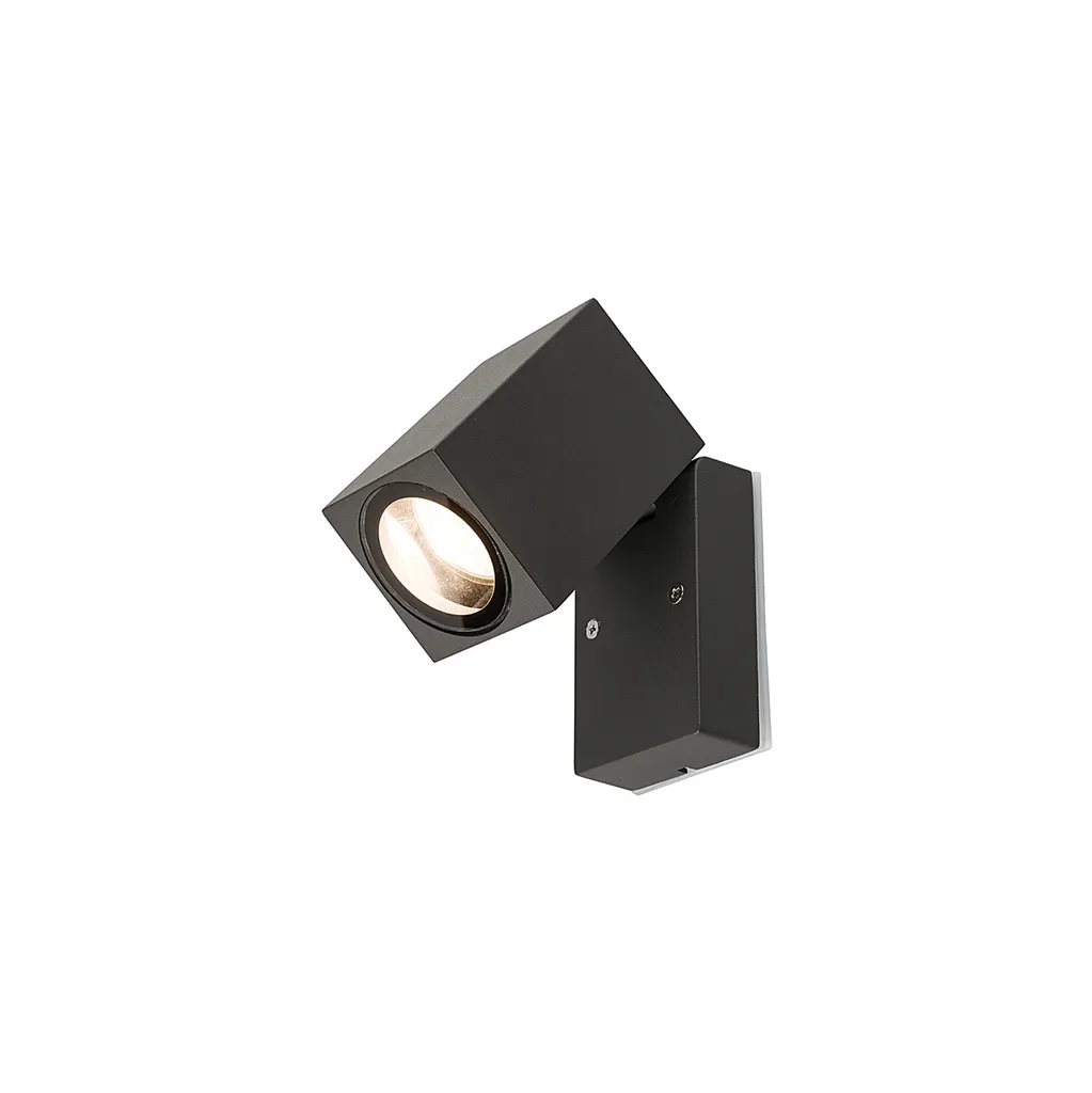 Luminaire mural extérieur IP54 en aluminium graphite style moderne