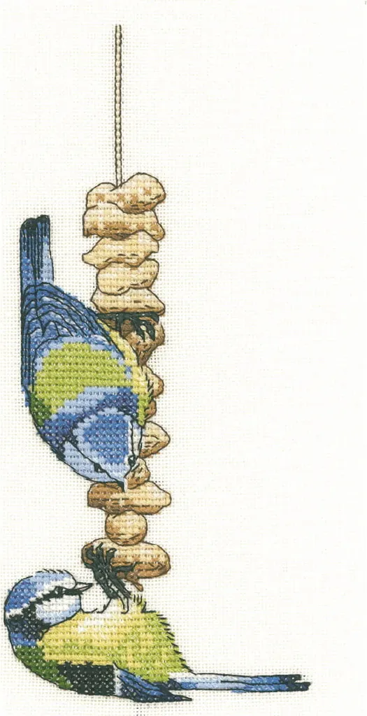 Regalo Originale Kit Punto Croce Heritage Blue Tit - LDBT1307-A Aida