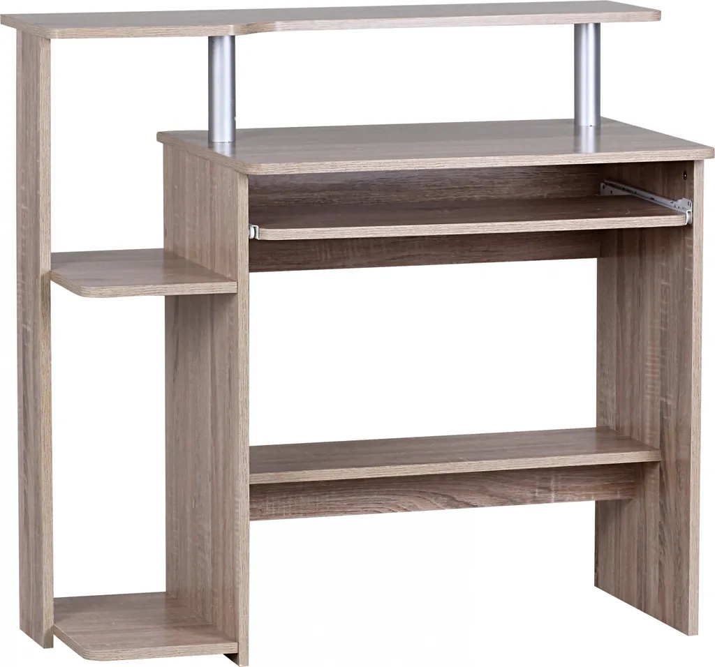Table PC Sonoma multi-rangements Wohnling Dennis WL1.171 structure robuste