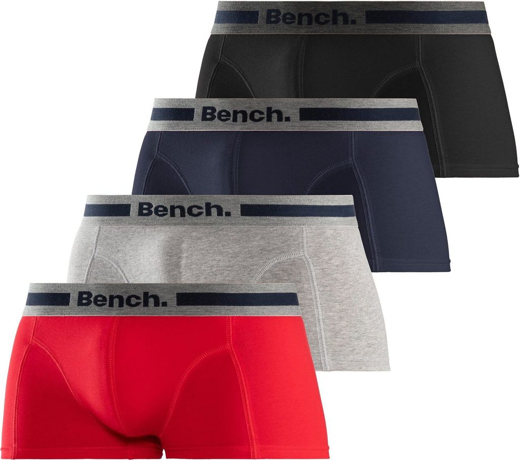 Bench Hipster 4 -teilig rot, grau-meliert, navy, schwarz Größe XL