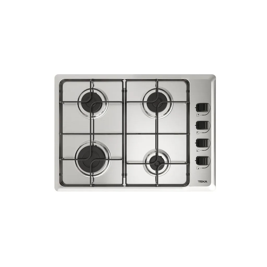Plaque de Cuisson Gaz 4 Feux Teka HLX504GAL Idéale pour Famille Argent