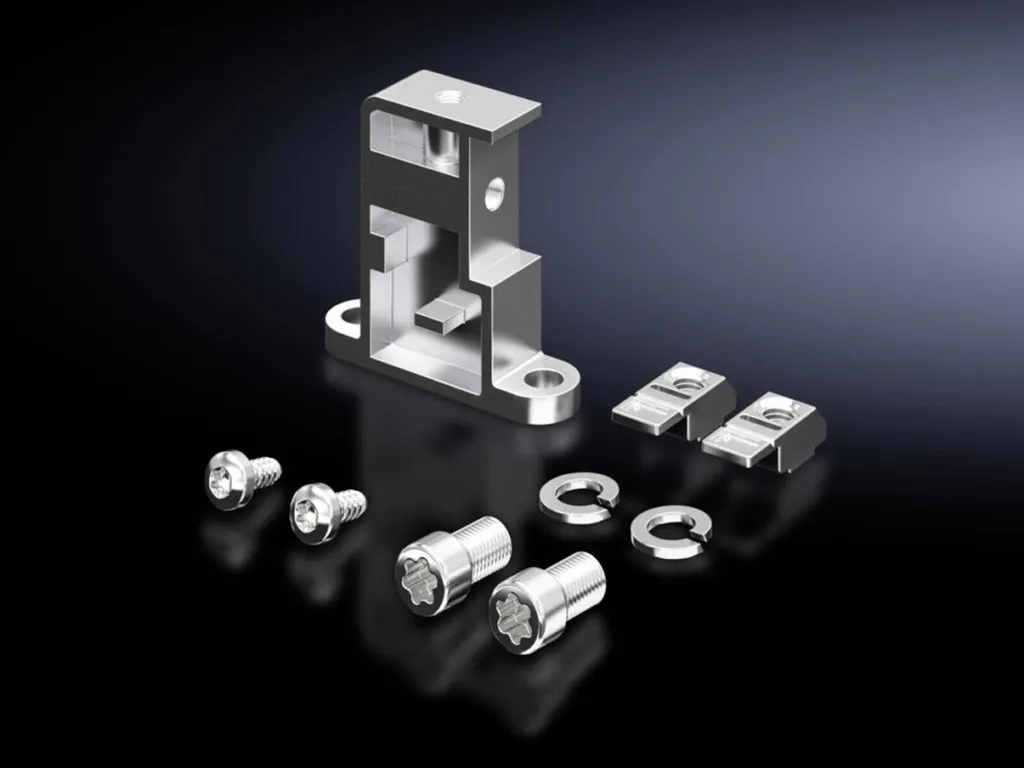 Fixation Stable et Alignement Parfait pour Armoires Rittal TS - 6 Pcs