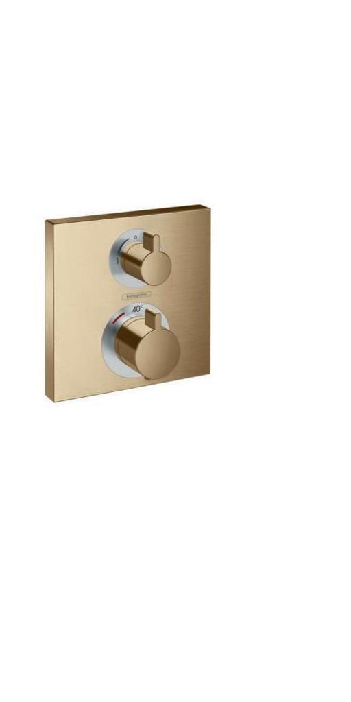 Hansgrohe Ecostat Square Thermostat Aufbauteil für 2 Funktionen Brushed Bronze