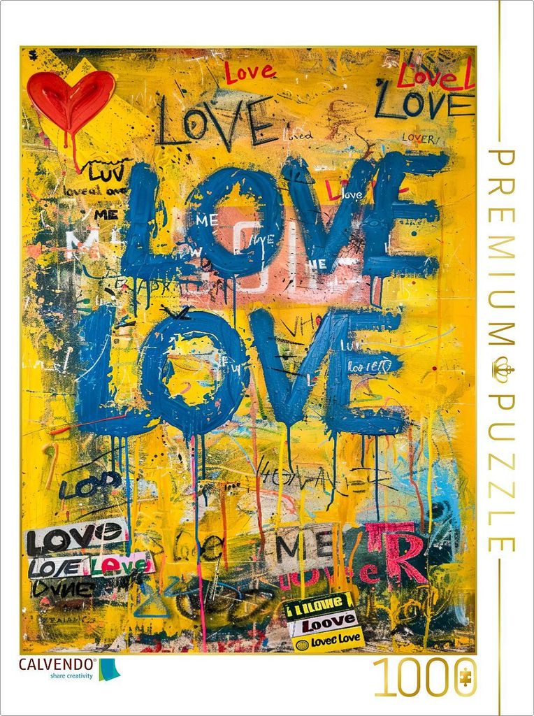 CALVENDO Puzzle Überall ist Liebe | 1000 Teile Lege-Größe 64x48cm Foto-Puzzle für glückliche Stunden