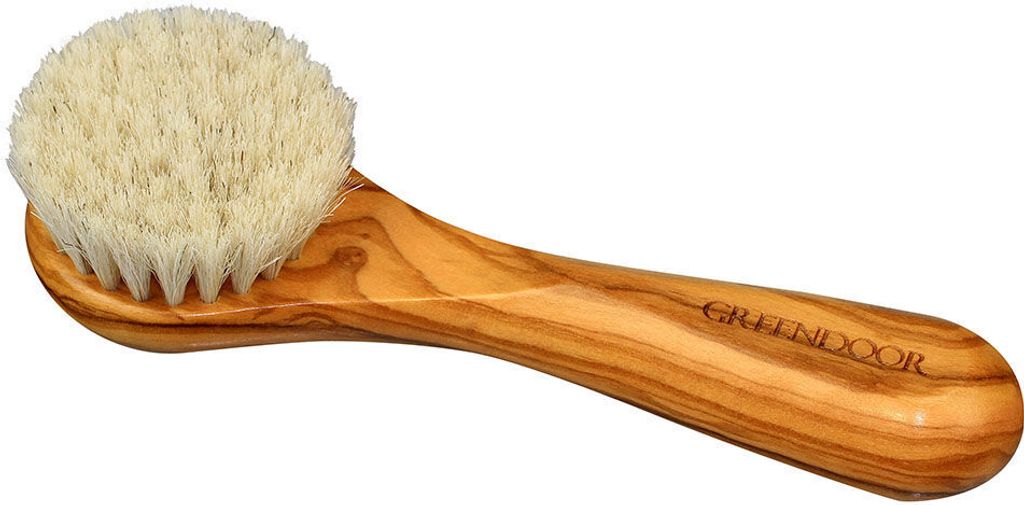 GREENDOOR Gesichtsmassagebürste Olivenholz Produktbild 