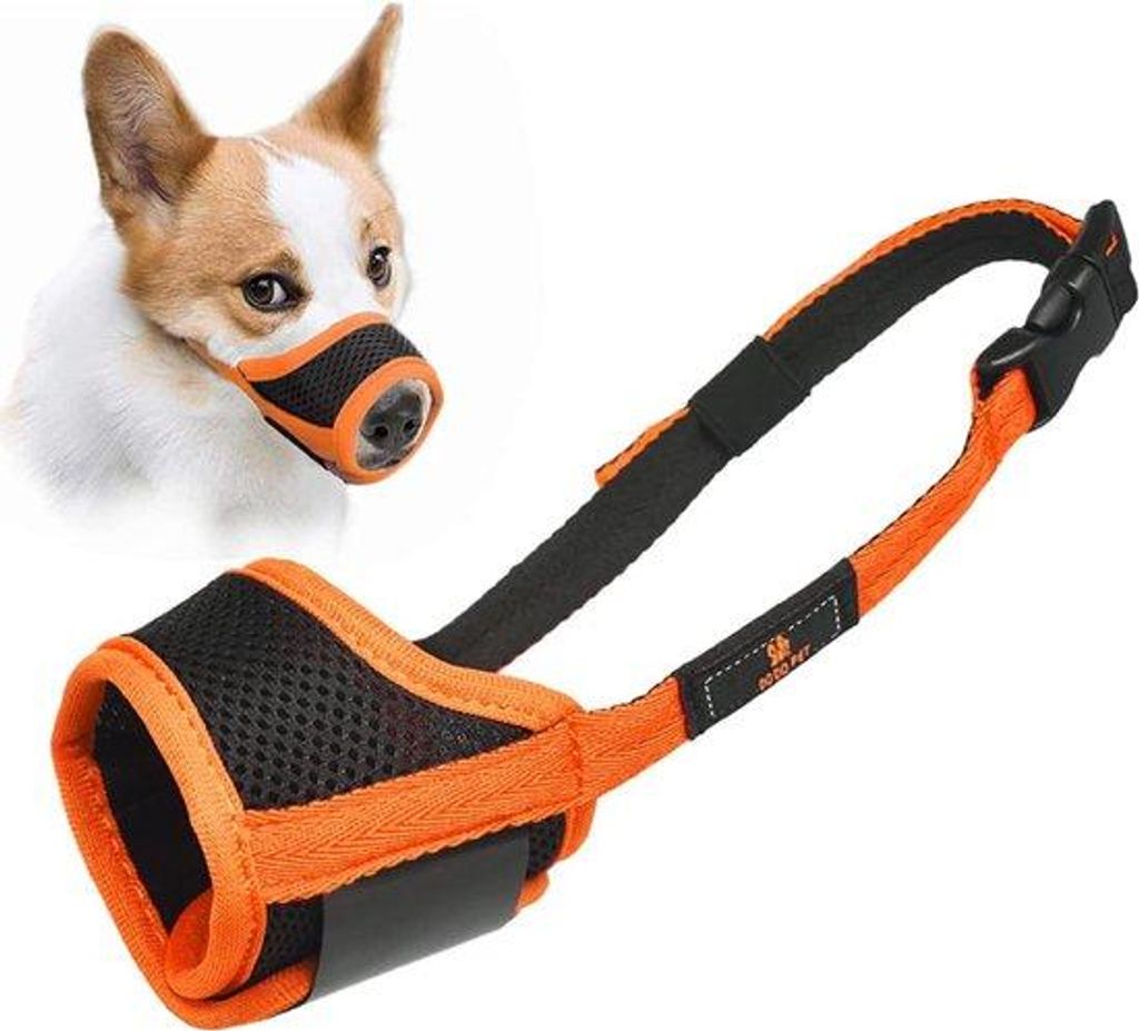 Hunde Atmungsgerät - Verstellbare Hunde Atmungsgerät - Wetterfeste Nylon-Hunde Atmungsgerät - Weich atmender Maulstück - Hunde Atmungsgerät ge...