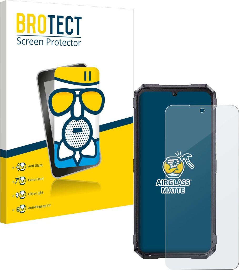 BROTECT Entspiegelungs Schutzglas für Cubot King Kong 11 Schutzfolie Panzer Folie Glas Display Schutz matt