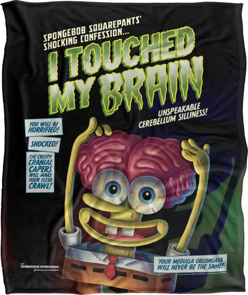 SpongeBob SquarePants Couverture Touched My Brain Supersoft TV24069