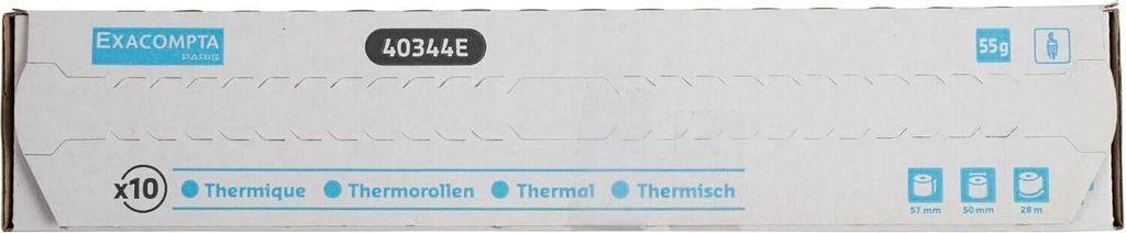 Exacompta Thermopapierrolle Weiß (10 Einheiten)