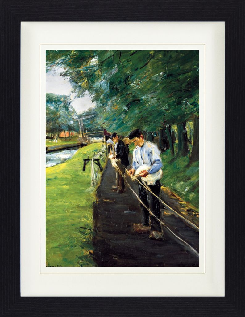 Max Liebermann Gerahmtes Bild Mit Edlem Passepartout | Wand-Bilder | Im Bilderrahmen - Seilerbahn In Edam, 1904 (40 x 30 cm)