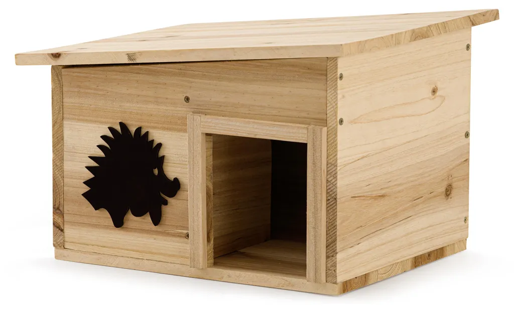 Sauvez les Hérissons du Froid - Abri Bois Anti-Prédateurs 32x26 cm