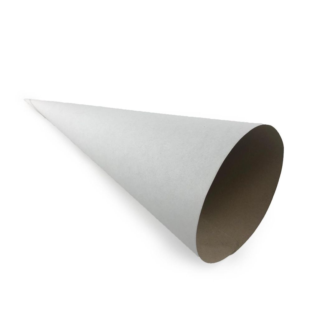Rayher Schultütenrohling aus Papier/Pappe, weiß, 70 cm Produktbild 