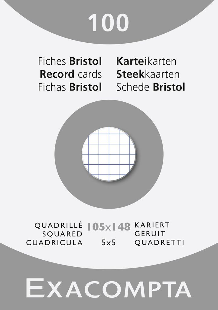 Schede Exacompta non perforate DIN A6 105x148 mm 205 g a Immagine del prodotto 