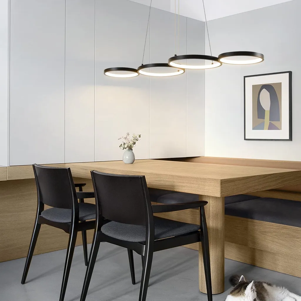 Lampe LED Dimmable avec Télécommande et Hauteur Ajustable 150cm