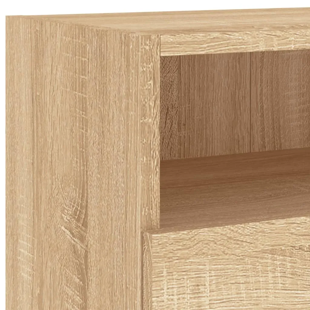 Mobili TV Parete Rovere Sonoma 2 Pezzi 100x30x30 cm | Legno Multistrato - 10