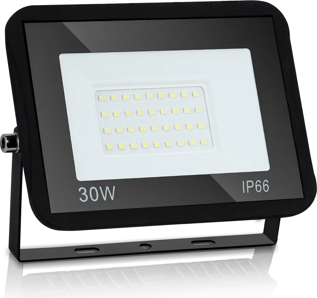 Sicurezza Casa: Proiettore LED 30W IP65 Jiubiaz Luce Fredda Esterni