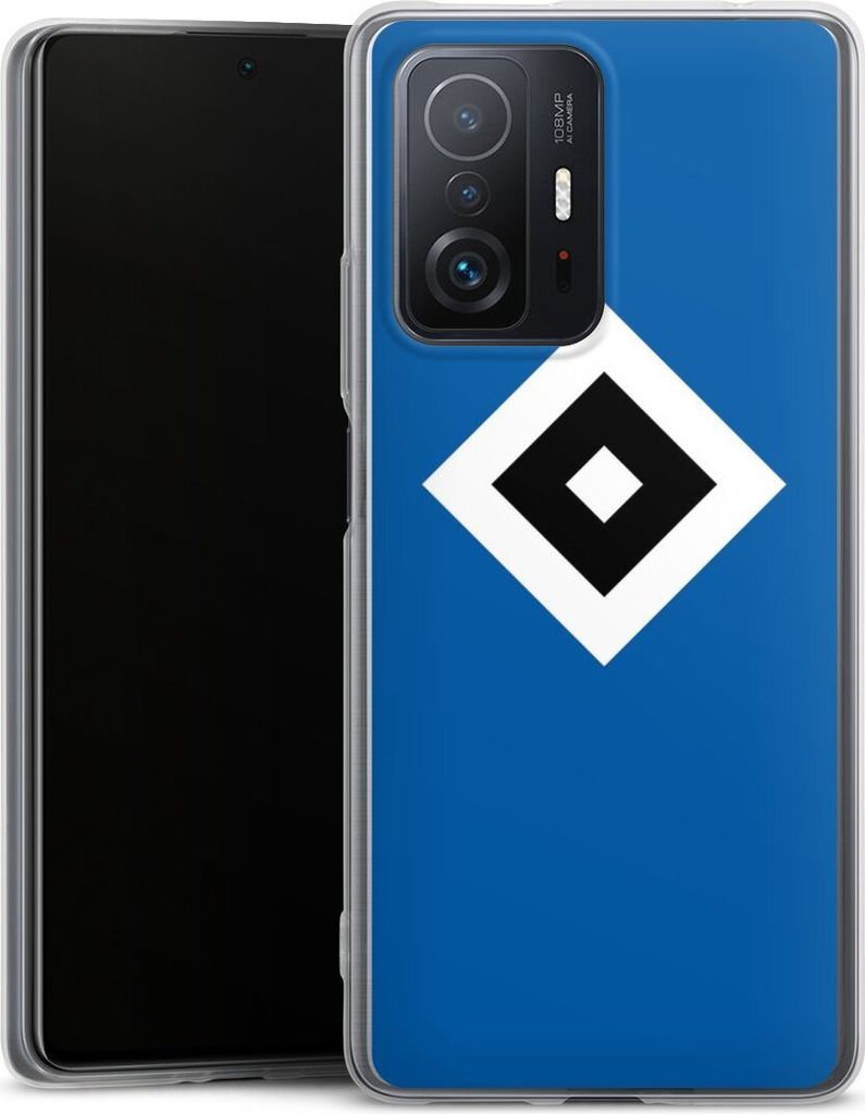 DeinDesign Slim Hülle für Xiaomi 11T 5G Silikon Case Ultra Dünn Handyhülle HSV Hamburger SV Logo