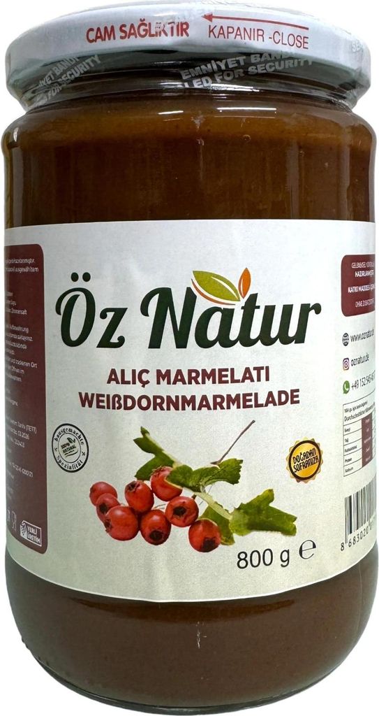 Öz Natur | Weissdorn Konfitüre 800g