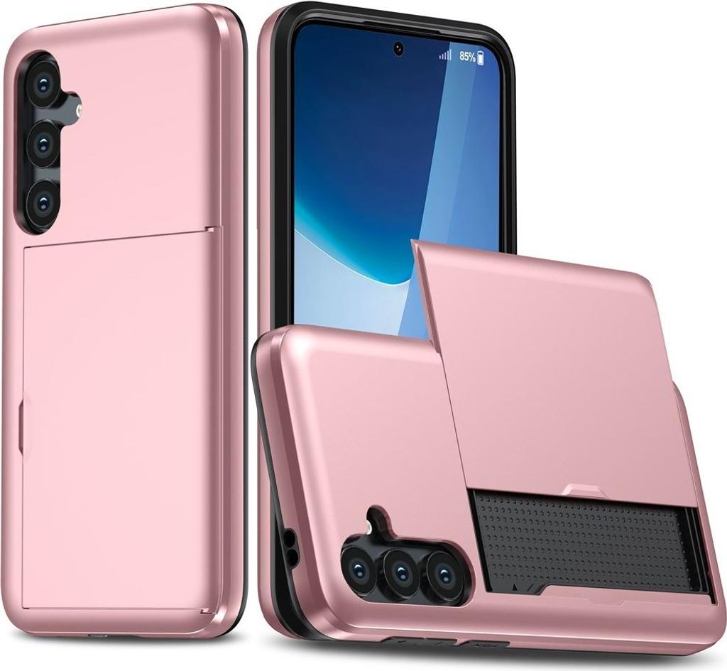 Samsung Galaxy S25 FE Hülle - Coverup Hybrid Card Slider Back Cover - Roségold
