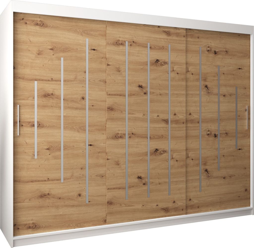 Kleiderschrank, Schiebetürenschrank Schlafzimmer, Schrank YORK 250 cm