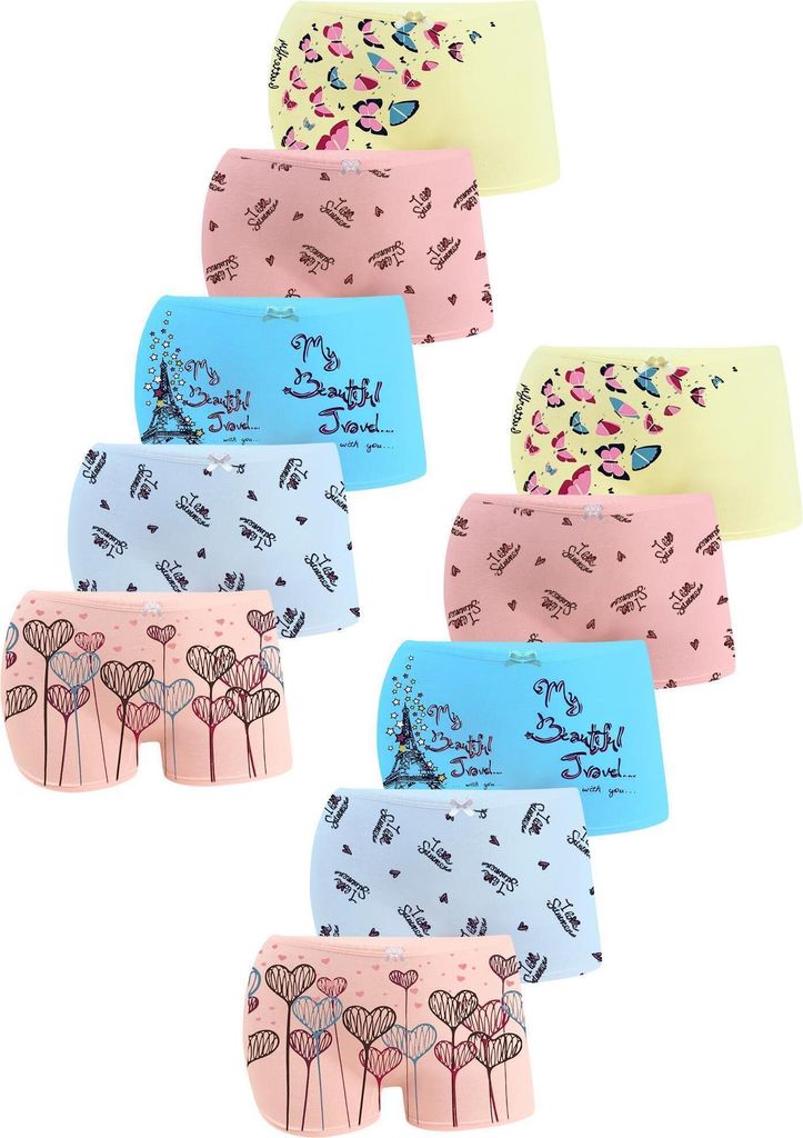 10 Jungen Boxershorts Unterhosen aus Baumwolle Unterwäsche - Champion
