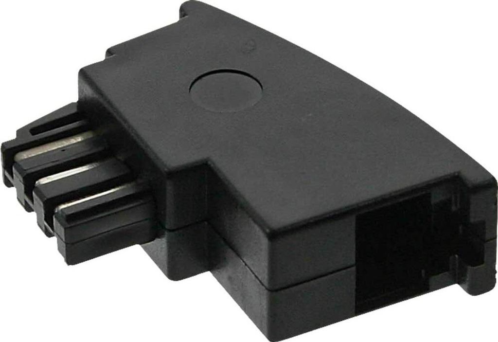 InLine® 69948B Adaptateur TAE-F, TAE-F prise sur RJ11 prise Image du produit 
