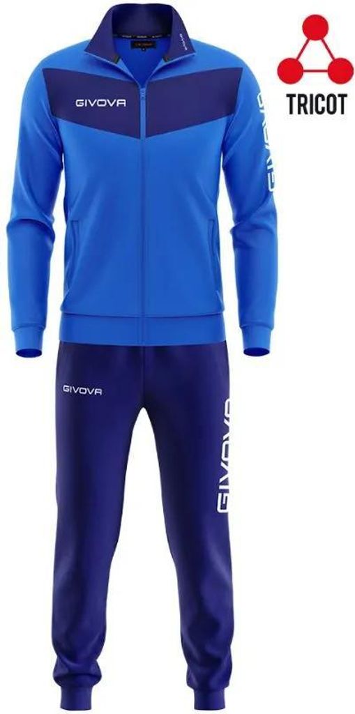 Sportset Givova Visa Triacetato Blauw/blauw Productafbeelding 