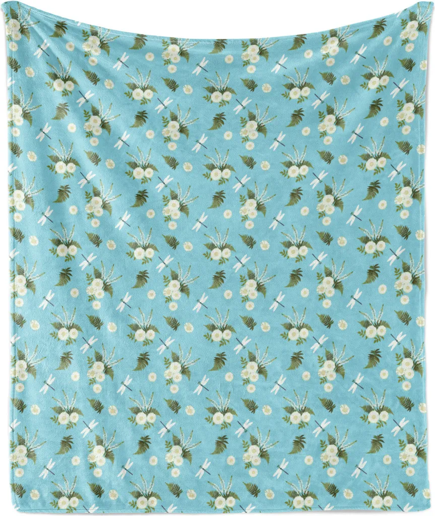 Coperta Estetica ABAKUHAUS Vintage Floral - Must-Have per il Divano