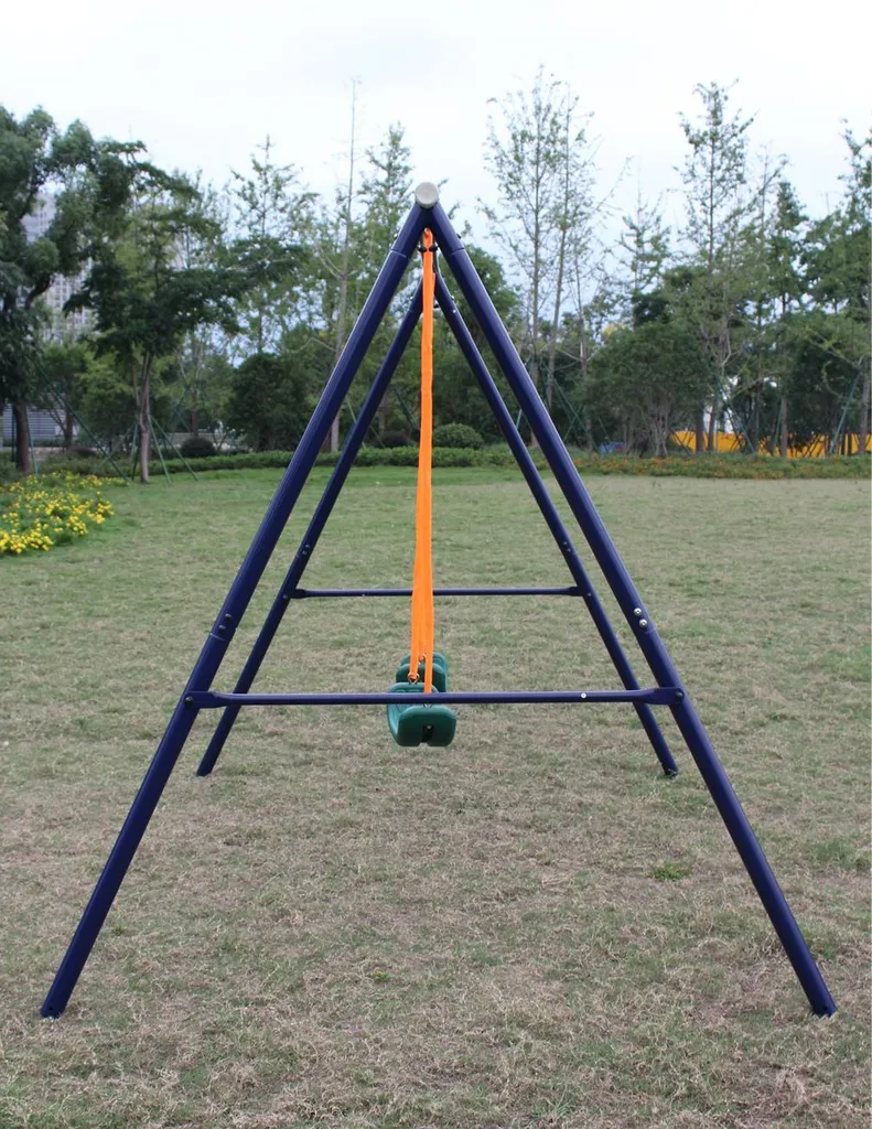 Balançoire double 90kg - Structure renforcée pour extérieur et cour