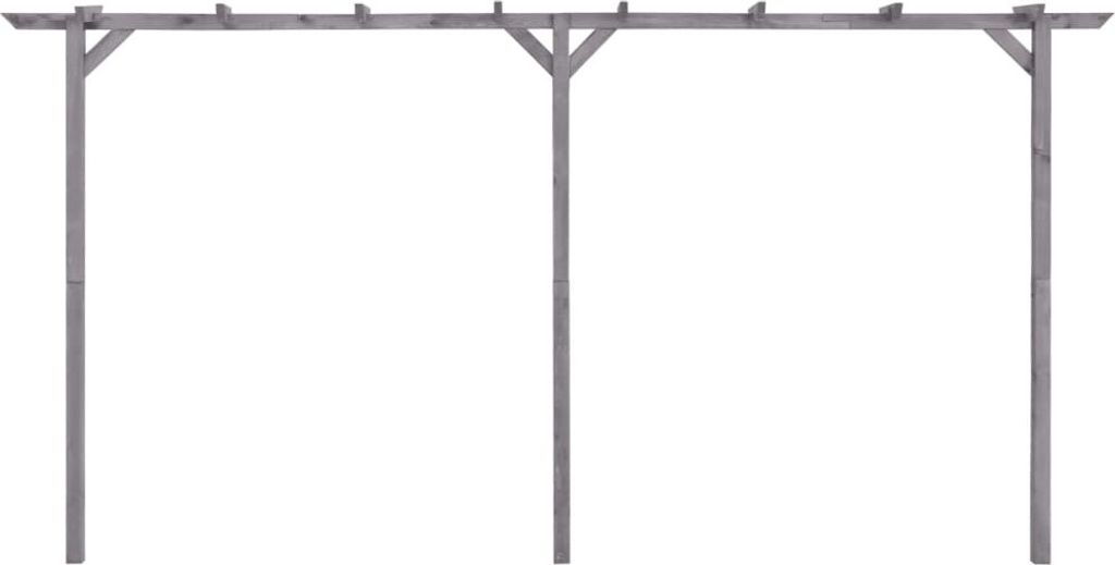 vidaXL Pergola ogrodowa szara 400x40x205 cm Impregnowane Zdjęcie produktu 