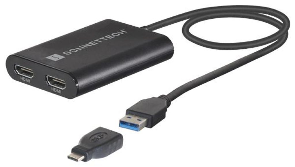 Sonnet USB3-DHDMI Video kabelový adaptér USB typu A 2 x Obrázek produktu 