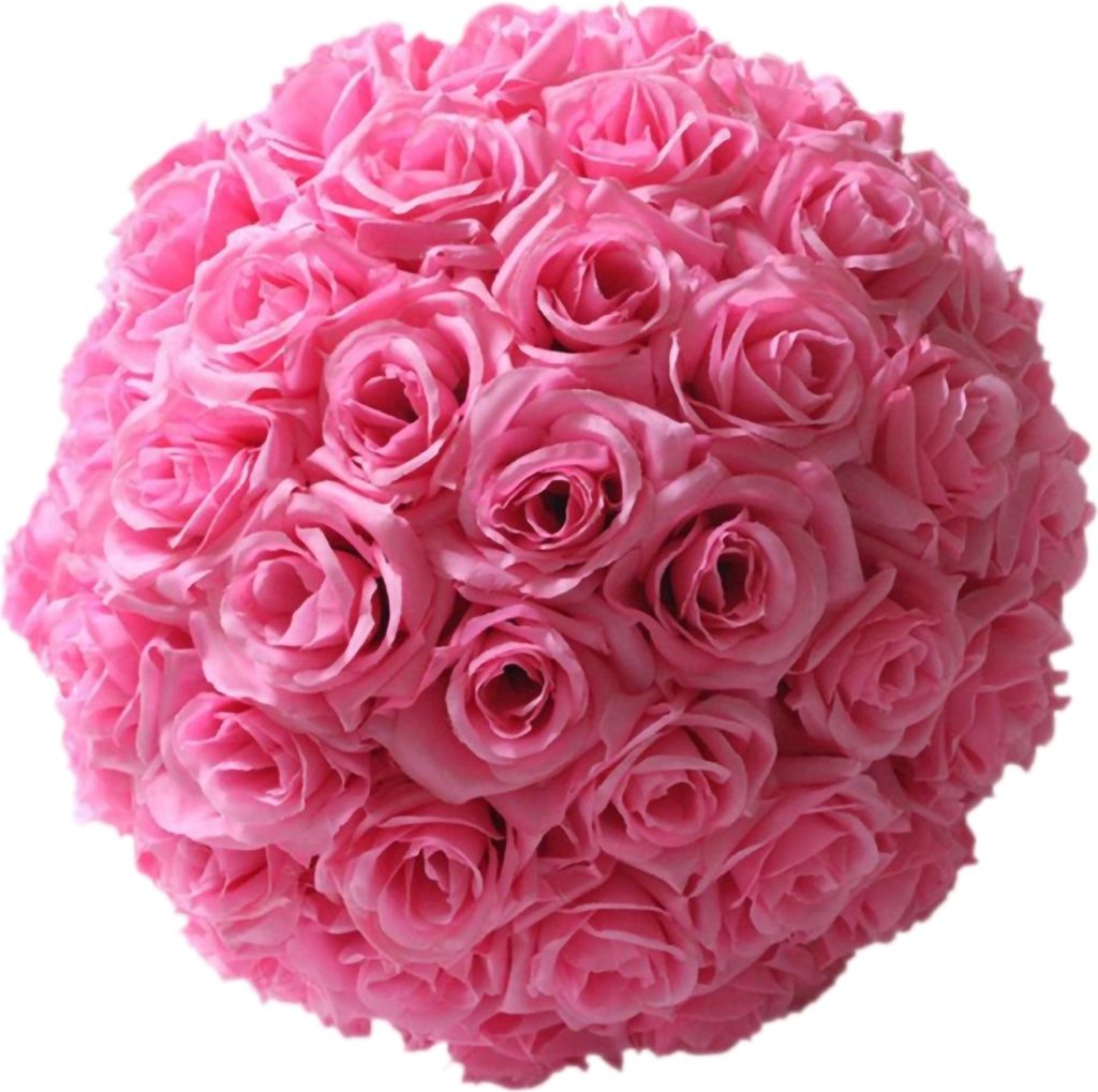 Rose Blumenkugeln romantische realistische Rosenblüten Plastik Rose künstliche Blumenkugeln für Party-Rosa