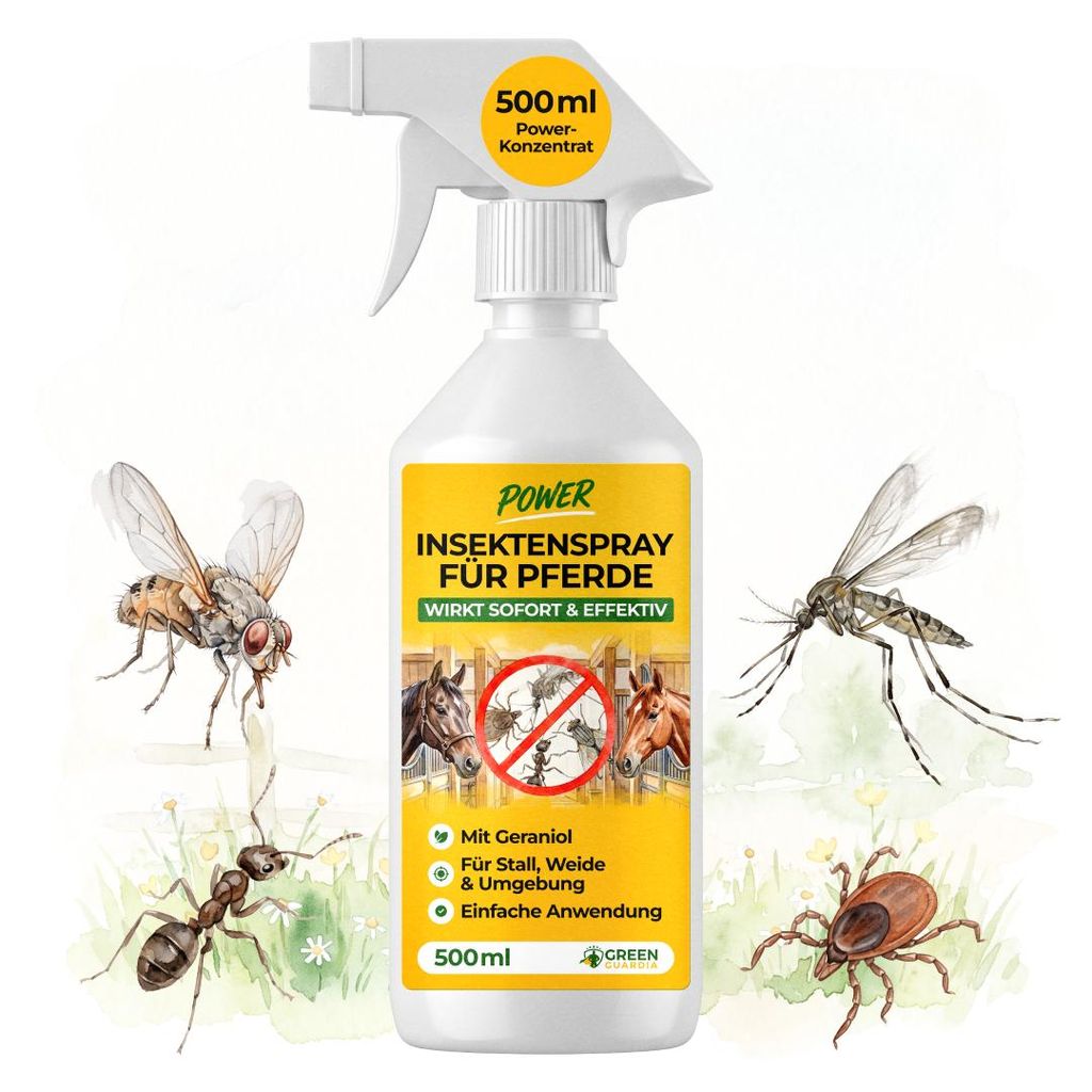 Green Guardia Insektenschutz Spray für Pferde 500 ml – Produktbild 