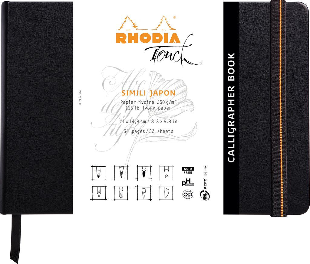 Rhodia Kalligraphiebuch A5 quer 32Bl 250g