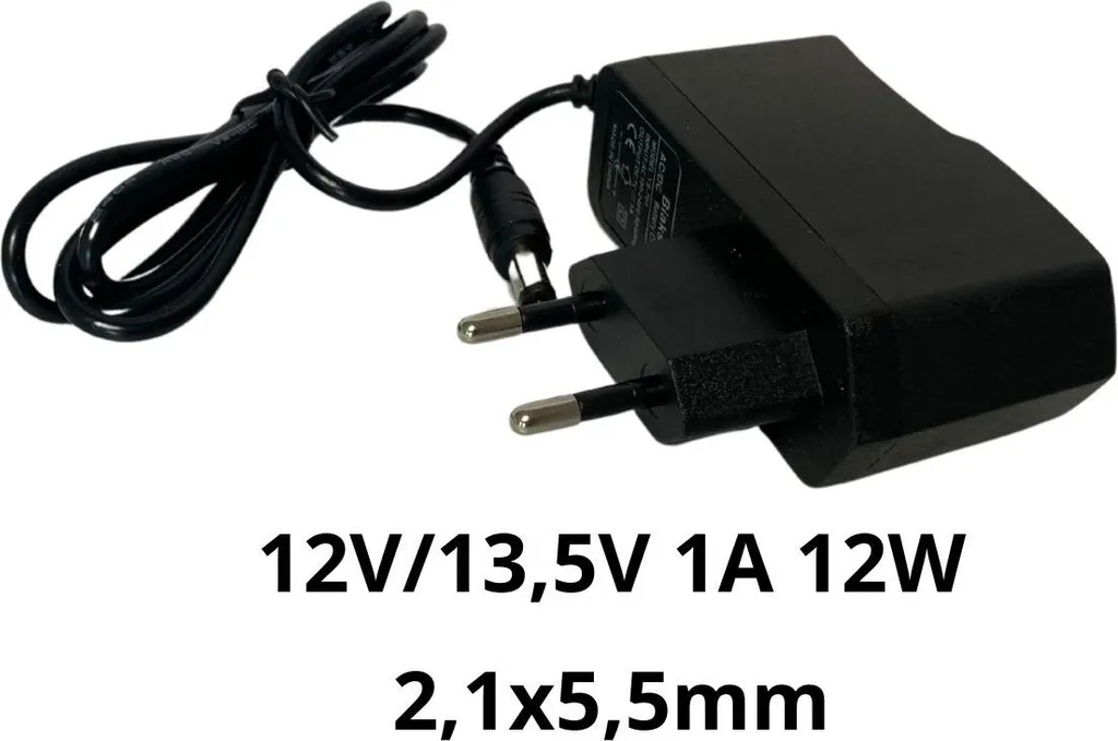 Chargeur 12V 1A avec témoin LED de charge pour batterie AGM et Gel 12V