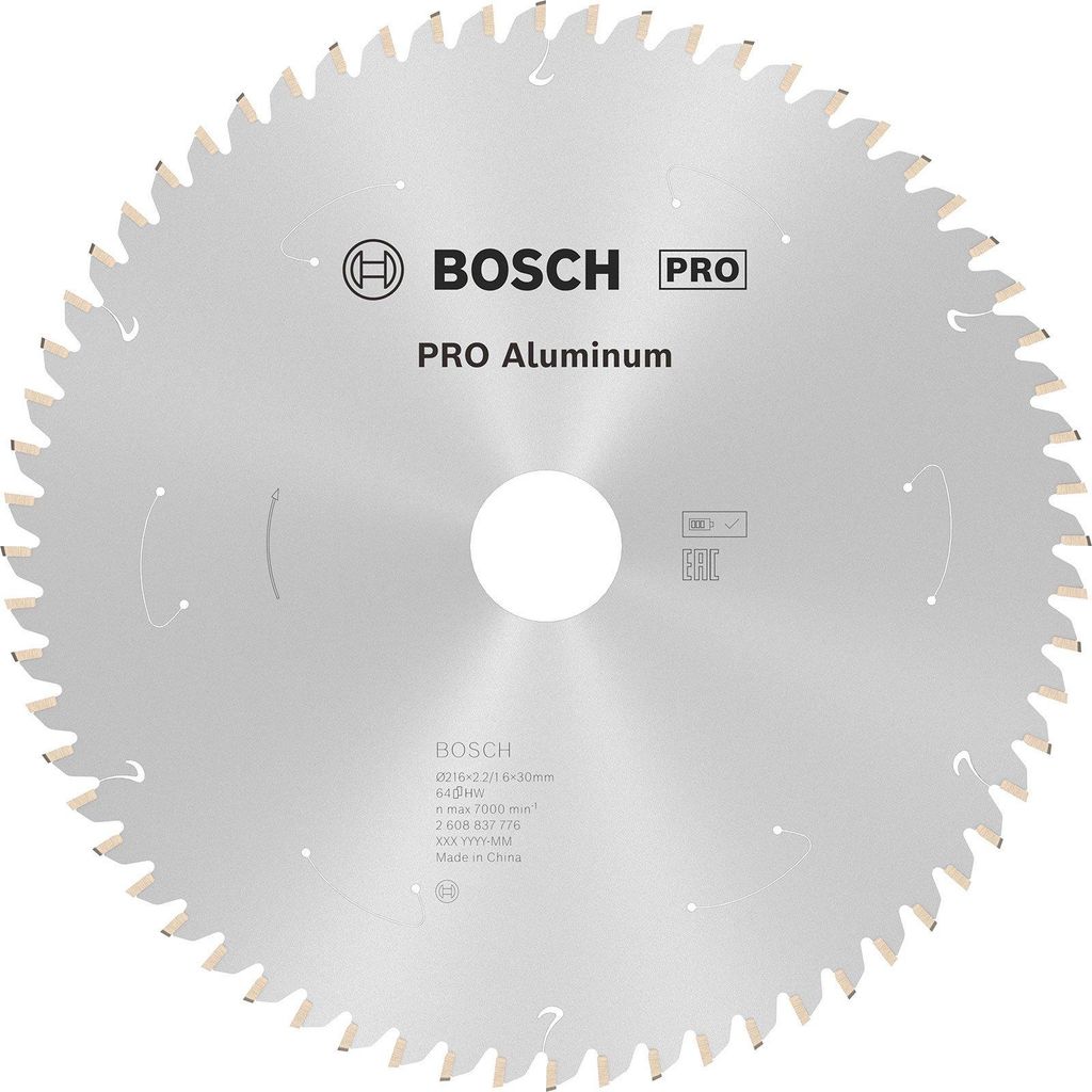 Bosch 2608837776 Bosch Kreissägeblatt ST AL B 216x30 T64 Imagen del producto 