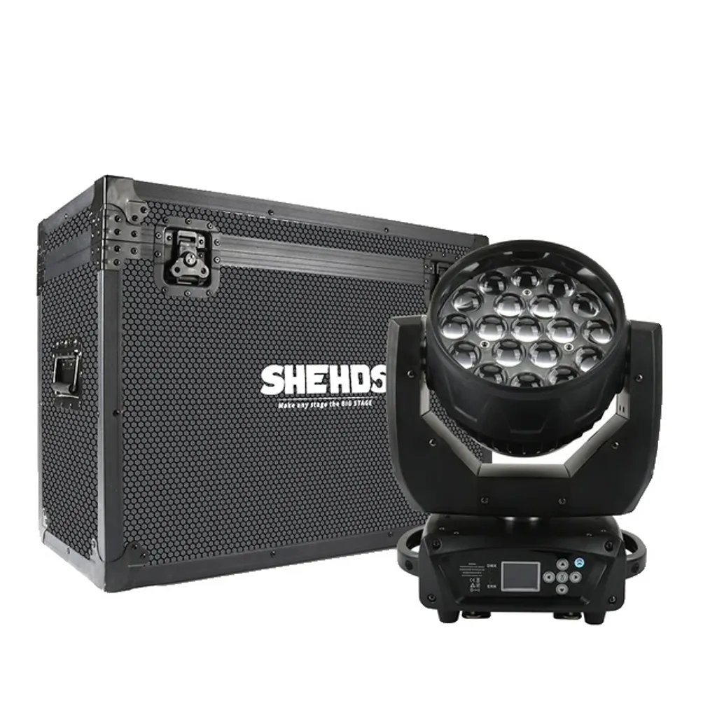Lyre LED Wash 19x15W avec Flight Case : Protégez votre Matériel Pro