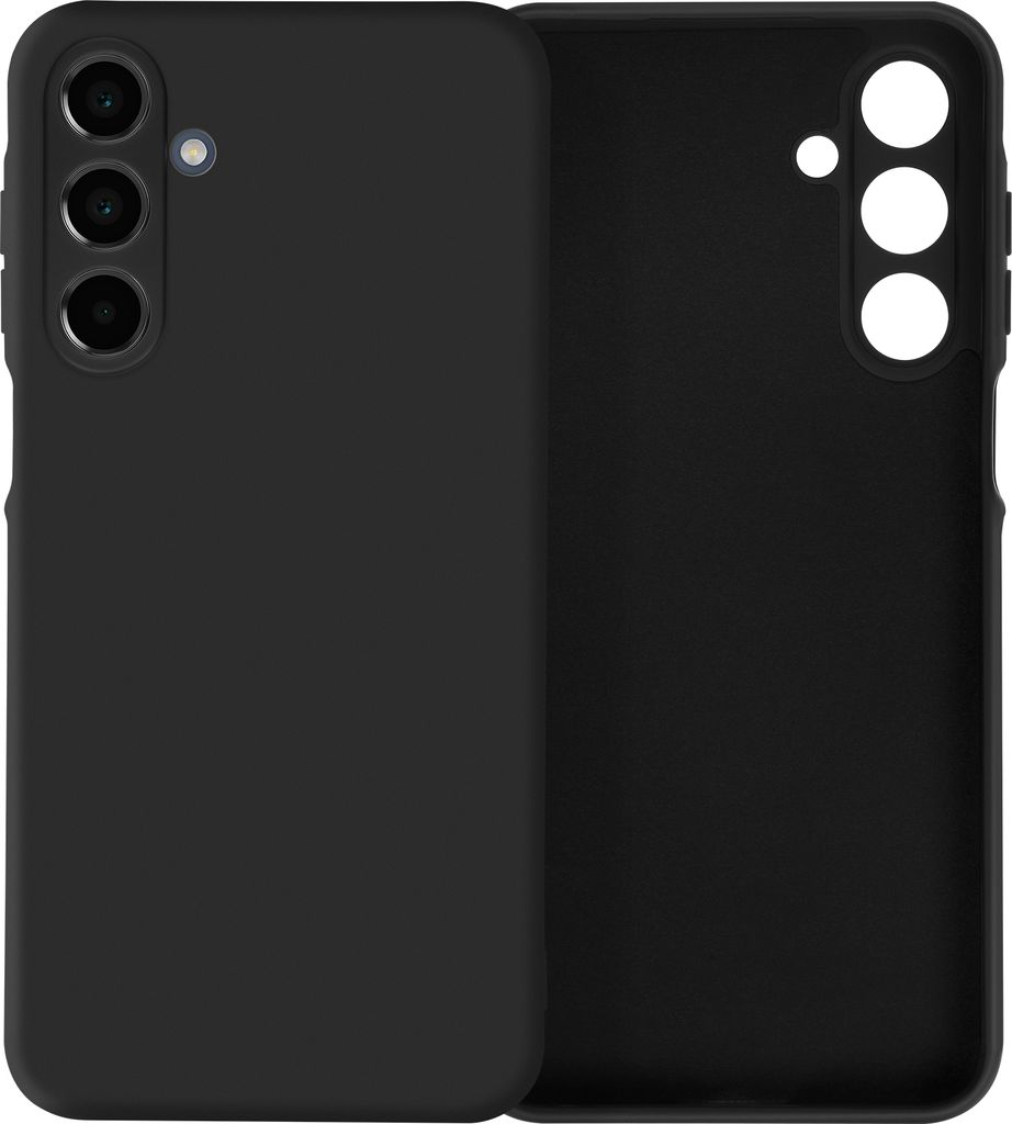 Avizar, Halbsteife Silikon Handyhülle für Samsung Galaxy A16, Schwarz